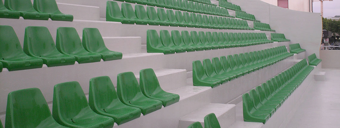 Rivestimento in resina per impianti sportivi
