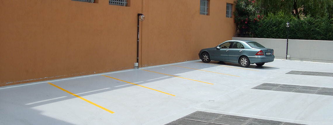 Impermeabilizzazione di un parcheggio realizzata da Resin System