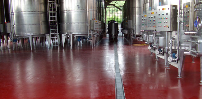 pavimentazione in resina per industrie alimentari