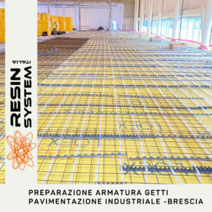 preparazione armatura getti pavimentazione industriale a brescia