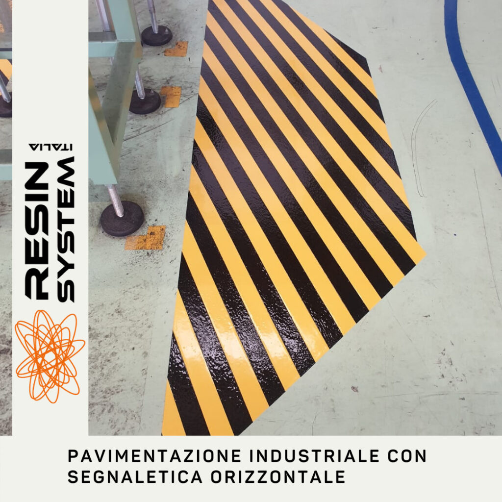 Pavimentazione industriale con segnaletica orizzontale (2)