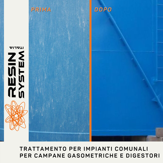 Trattamento per campane gasometriche e digestori